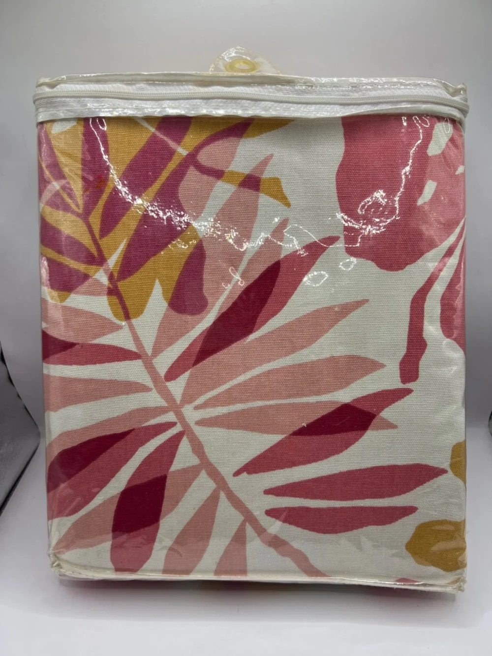 Vintage Shower Curtain Newport Layton Fusion Boho Stripes Leaves 72” x 72”